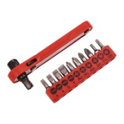 Amtech 11pc Offset Ratchet Screwdriver Set